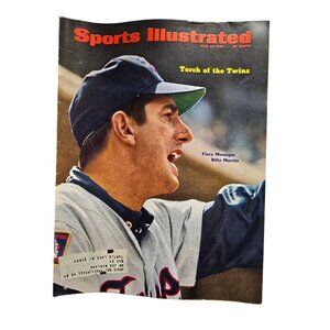 Vintage 1969 Sports Illustrated Magazine Billy Martin Baseball Memorabilia